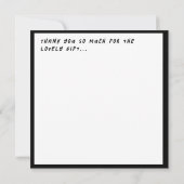 おお！タキシード赤ちゃんシャワー サンキューカード (裏面)