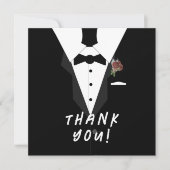 おお！タキシード赤ちゃんシャワー サンキューカード (正面)