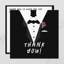 おお！タキシード赤ちゃんシャワー サンキューカード
