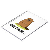 おお、ダムに住むユーモアのビーバー ノートブック (左側)