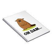 おお、ダムに面白いビーバーの駒 ノートブック (右側)