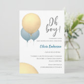 おお！バルーン赤ちゃんがお披露目の招待状よ 招待状 (スタンド正面)