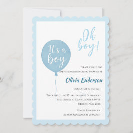 おお！バルーン赤ちゃんがお披露目の招待状よ 招待状