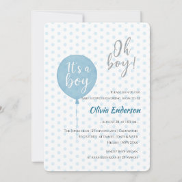 おお！バルーン赤ちゃんがお披露目の招待状よ 招待状