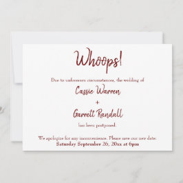 おお！ブルゴーニュ結婚ーの発表 招待状