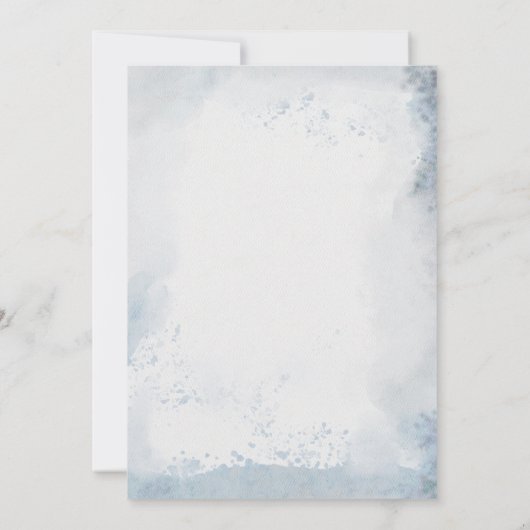 おお!ブルドッグフランスの子犬の赤ちゃんシャワー 招待状 (裏面)