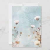 おお！ブルーウォーター色の赤ちゃんシャワー 招待状 (裏面)