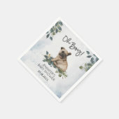 おお!ベビーシャワーパグパピーナプキン スタンダードカクテルナプキン (角)