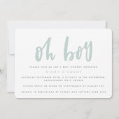 おお、ベビーシャワーパーティの招待状 招待状 (正面)