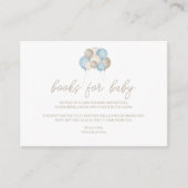 おお!ベビー挿入カード用の水色の本 エンクロージャーカード (正面)