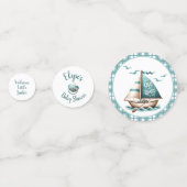 「おお、ベビー」セーラーベビーシャワー紙吹雪 コンフェッティ (正面)