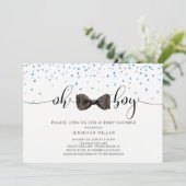 おお！ボウタイボーイズボーイズベビーシャワー 招待状 (スタンド正面)