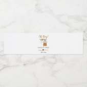 おお！ボホフットボール水彩赤ちゃんシャワー ペットボトルラベル (シングルラベル)