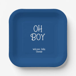 おお！ボーイベビー ペーパープレート