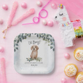 おお！レトリエバーウォーターカラードッグカスタム ペーパープレート (パーティー)