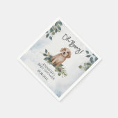 おお！レトリエバーパピーウォーターカラーベビーシャワー スタンダードカクテルナプキン (角)