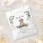 おお！レトリエバーパピー水の色の犬の赤ちゃんシャワー フェイバーバッグ (クリップ留めされた状態)