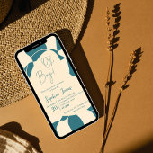 おお！レトロ市松模様に |ギンガム |赤ちゃんシャワー 招待状