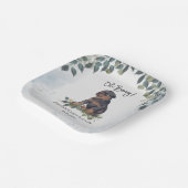 おお！ロットワイラーウォーターカラードッグカスタム ペーパープレート (傾斜あり)