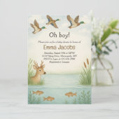おお!ワイルドライフベビーシャワー招待状 招待状 (スタンド正面)