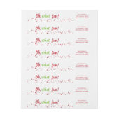 おお、何のおもしろいクリスマス包装住所 シール ラップアラウンドラベル (シート)