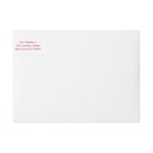 おお、何のおもしろいクリスマス包装住所 シール ラップアラウンドラベル (正面)