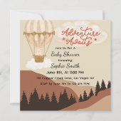 おお、冒険待ち、熱気球スクエア 招待状 (正面)