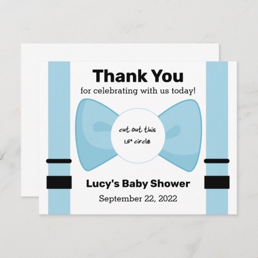 おお、坊や！ベビーシャワーEOSリップバームお気に入りカード エンクロージャーカード (正面/裏面)