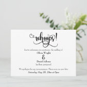 「おお！」 延期ユーモアのあるさ結婚れた発表 招待状 (スタンド正面)