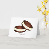 おお！忘れ誕生日Whoopie Pie Pies Card カード (黄色い花)