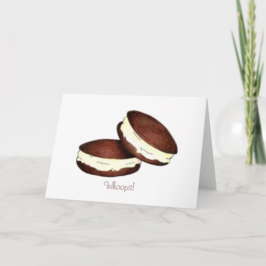おお！忘れ誕生日Whoopie Pie Pies Card カード (正面)
