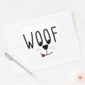 おお!愛玩動物愛玩犬かわいい子犬マンガのギフト スクエアシール (封筒)