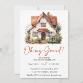 おお！我が家の秋のホームパーティ 招待状 (正面)