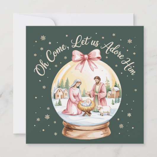 おお 来たれ わたしたちは彼を崇めよう ジーザス クリスマス ピンク コケット (正面)