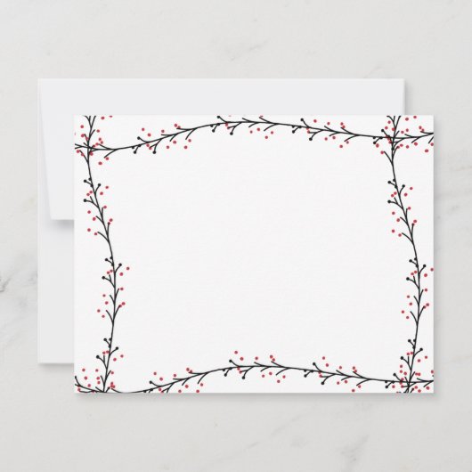 おお！楽しいクリスマスパーティーの招待状！ ノートカード (裏面)