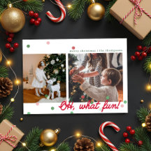 おお、楽しいコンフェッティドット - フラットホリデーカード