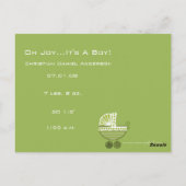 おお…男の子だ！ ポストカード (裏面)