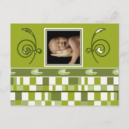 おお…男の子だ！ ポストカード (正面)