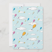 おお！行くぞ！ |ガールファースト誕生日 招待状 (裏面)