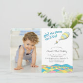 おお！行くぞ！ |少年の誕生日 – 写真 招待状 (スタンド正面)