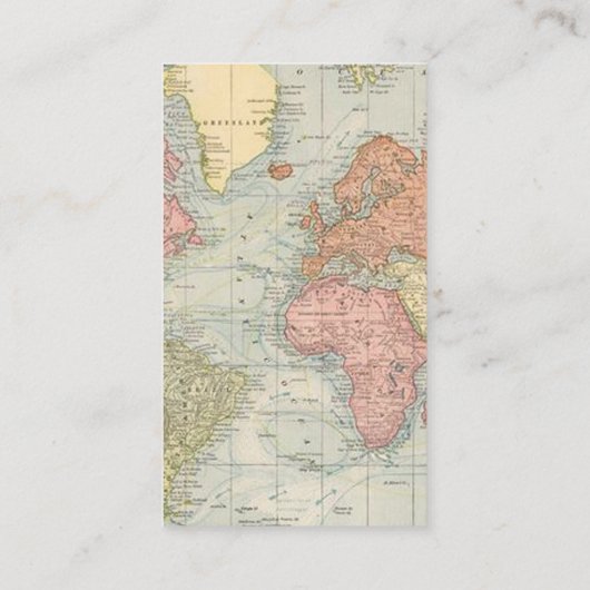 「おお、行く場所よ！」 旅行マップ赤ちゃんシャワー エンクロージャーカード (裏面)