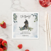 おお！赤ちゃんシャワーかわいい子犬 スタンダードカクテルナプキン (インサイチュ)