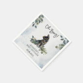 おお！赤ちゃんシャワーかわいい子犬 スタンダードカクテルナプキン (角)