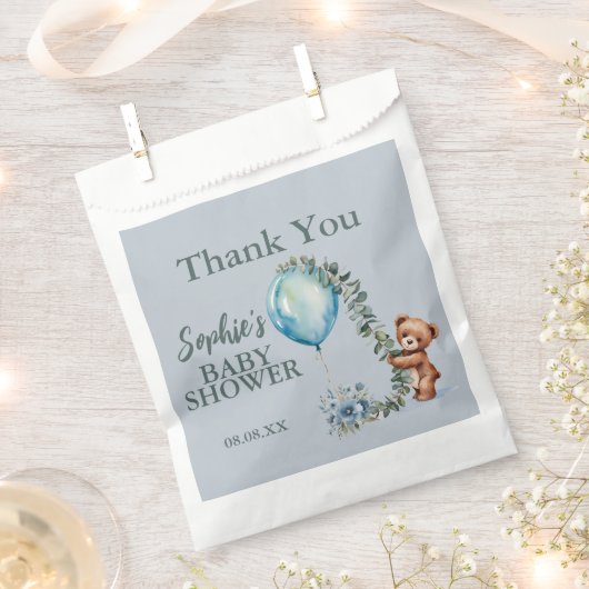 おお！赤ん坊のシャワーが待てる フェイバーバッグ (クリップ留めされた状態)