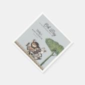 おお！野生のルンプスを始める |赤ちゃんシャワー スタンダードカクテルナプキン (角)