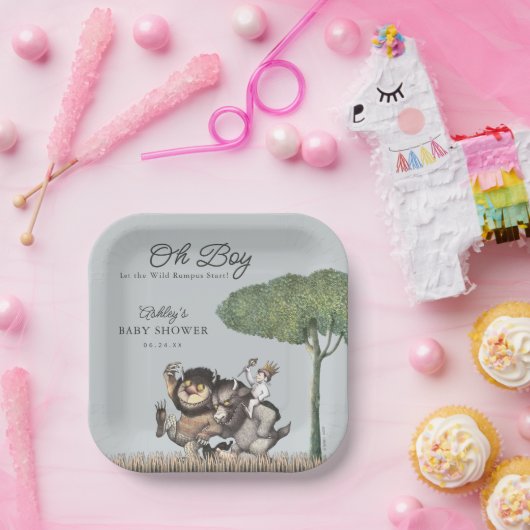 おお!野生のルンプスを始める |赤ちゃんシャワー ペーパープレート (パーティー)