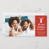 おお、鹿！ | フォト ホリデー カード (正面)