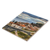 おお、N.マケドニア、都市景観写真、 タイル (側面)