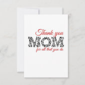 おかあさんありがとう サンキューカード (正面)