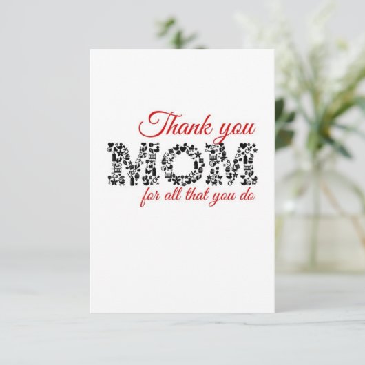 おかあさんありがとう サンキューカード (スタンド正面)